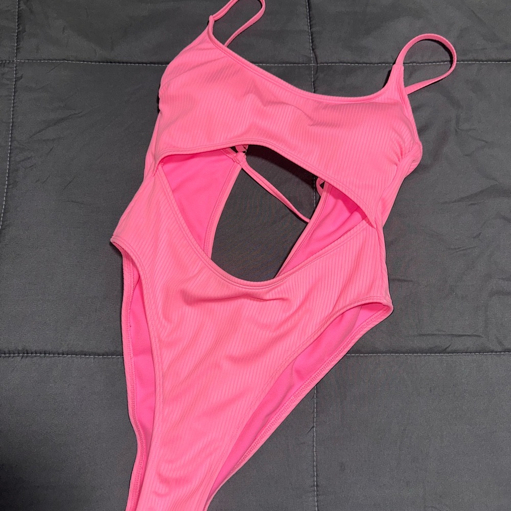 Wild Fable Pink Swimsuit with Cutout